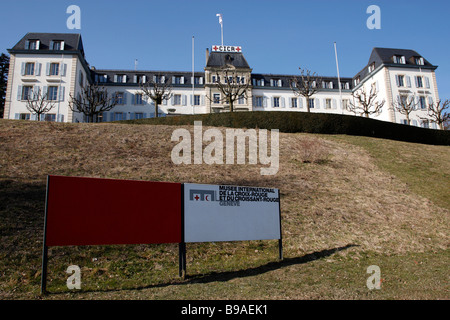 außen von der internationalen Rotkreuz- und Rothalbmond Museum Avenue De La Paix Genf Schweiz Stockfoto