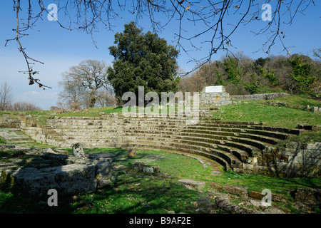 Tuscolo Lazio Italien bleibt der 2. C römische Amphitheater Stockfoto