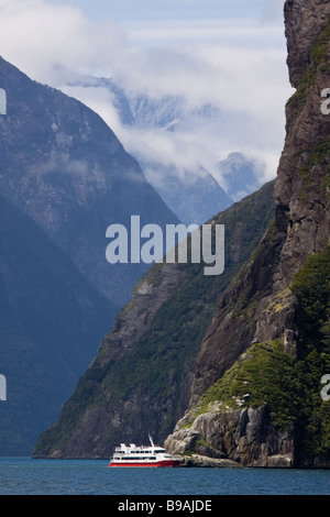 Milford Sound Fjordland Südinsel Neuseeland Stockfoto