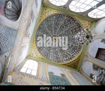 Topkapi Harem: Mutters Wohnung. Der hoch dekorierten Kuppel des großen Saals der privaten Wohnung des Sultans Mutter. Stockfoto