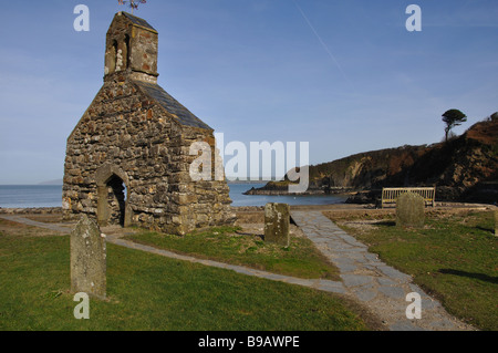 St. Brynachs Kirche Cwm yr Eglwys Stockfoto