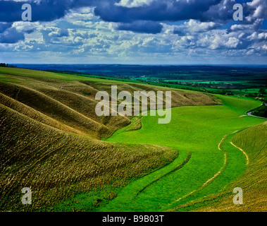 die Krippe, Uffington, Berkshire, England, uk Stockfoto