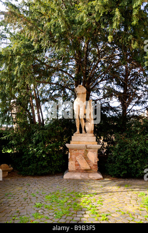 Die Ausgrabungen von Ostia Antica wurde der alte Hafen von Rom in Italien Stockfoto