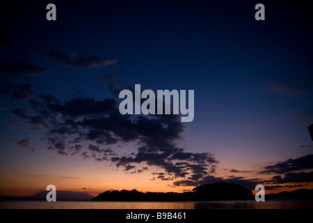 Ein Blick von einer der Inseln des Archipels Solentiname im Nicaragua-See. Stockfoto