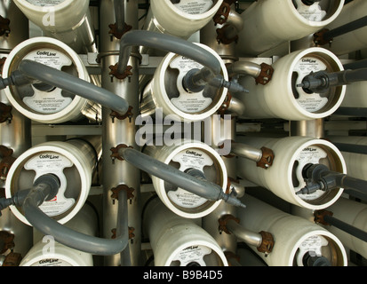 Umkehr-Osmose-Membran-Einheiten. Stockfoto