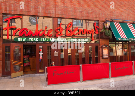 Frankie & Benny es New York Italienisches Restaurant am Flussufer Komplex in Norwich, Norfolk, Großbritannien Stockfoto
