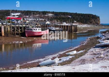 Ebbe - Alma, Bay Of Fundy, New Brunswick, Kanada Stockfoto