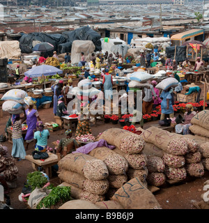 Westlichen Afrika zentrale Ghana Kumasi Kejita Markt ist der größte Markt in Westafrika Stockfoto