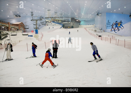 Snow Dome im Shopping-Mall, Dubai, Vereinigte Arabische Emirate Stockfoto