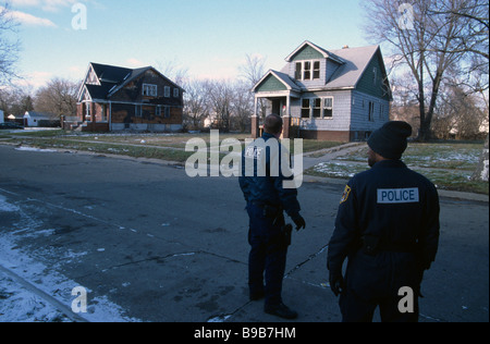 Detroit Polizei Offiziere von der Drogen-Einheit in Detroit Michigan/USA Stockfoto