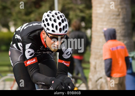 SACRAMENTO CA 14. Februar 2009 Team Radfahrer racing bei Amgen Tour of California Zeitfahren Stockfoto