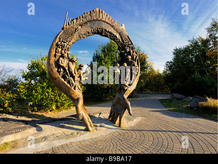 Das Bergbau-Denkmal in Sudbury, Ontario, Kanada Stockfoto