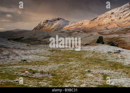 Morgenlicht, Helm Crag Stockfoto