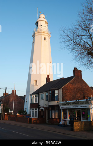 Der Leuchtturm in Withernsea, "Ost-Reiten" von Yorkshire, England Stockfoto