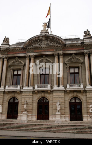 Grand Theater, ein Opernhaus, die eine Nachbildung der Paris Oper Garni ist Platz Neuve Genf Schweiz Stockfoto