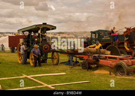 Dampf-Sägen Blandford Forum Dorset Steam Engine Rallye Stockfoto