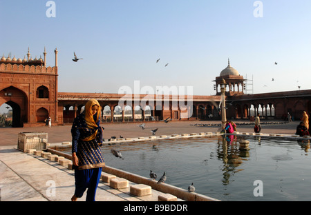 Die Jama Masjid in Alt-Delhi Indien Stockfoto