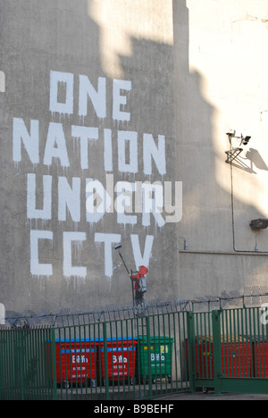 CCTV-graffiti Stockfoto