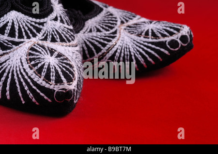 Traditionelle Schuhe aus Osteuropa und Naher Osten Stockfoto