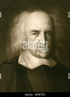 Thomas Hobbes 1588 1679 englische Philosoph politische Philosophie Stockfoto