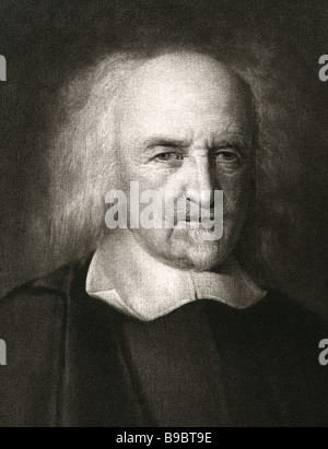 Thomas Hobbes 1588 1679 englische Philosoph politische Philosophie Stockfoto