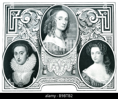 Prinzessin Elizabeth Königin Elizabeth von Böhmen Prinzessin Sophia von Hannover Stockfoto