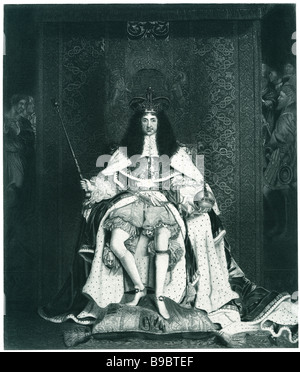 1630 1685-König Charles II von England-Schottland-Irland Stockfoto