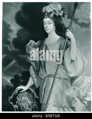 Barbara Villiers Duches of Cleveland als Minerva 1641 1709 britische Kurtisane Herrin Charles II Stockfoto