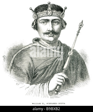 Wilhelm II 1056 1100 Rufus König von England Eroberer Stockfoto