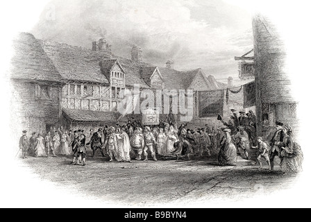 der Geburtsort von William Shakespeare (getauft 26. April 1564 – 23. April 1616) war ein englischer Dichter und Dramatiker, weithin Lastenheft Stockfoto