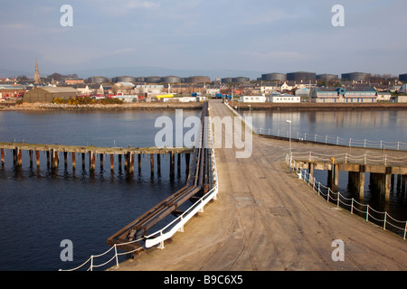 Admiralität Pier und Invergordon, Cromarty Firth, Scotland, UK Stockfoto