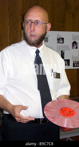 Leitfaden zeigt rosa Vinyl-Schallplatte United Record drücken, Inc. Nashville Tennessee USA Stockfoto