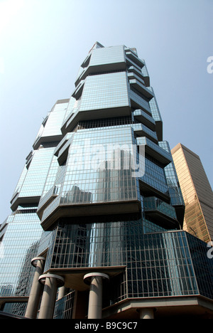 Lippo Centre, Zwillingstürme, moderner Turm, Gläser, Bau, Hong Kong Insel, China Stockfoto