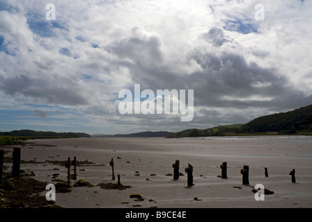 Blick auf die Mündung des Flusses Dee in der Nähe von Kirkcudbright, Dumfries and Galloway, Schottland, Großbritannien Stockfoto