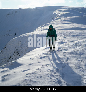 Winterwandern in Schottland Stockfoto