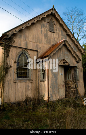 Verlassene alte Kapelle in Aymestrey Herefordshire Stockfoto