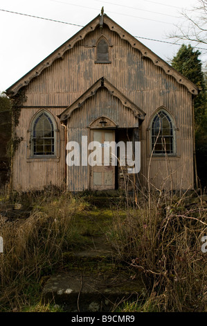 Verlassene alte Kapelle in Aymestrey Herefordshire Stockfoto