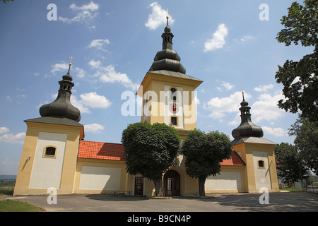 Wallfahrtskirche Maria Loreto in Starý Hroznatov Altkinsberg Bezirk Cheb Eger Böhmen Egerland Tschechische Republik Stockfoto