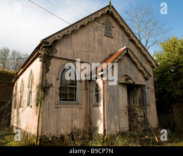 Verlassene alte Kapelle in Aymestrey Herefordshire Stockfoto