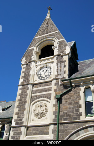 Clock Tower, Christchurch Arts Center, Worcester Boulevard, Christchurch, Canterbury, Neuseeland Stockfoto