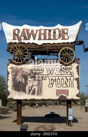 Rawhide Old Western Town in Chandler, Arizona - Nicht weit von Phoenix, AZ, USA. Stockfoto
