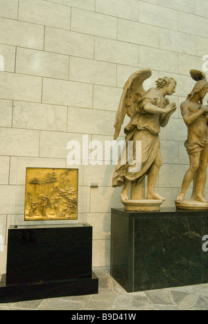 Original Bronzetüren der Bapistry von Lorenzo Ghiberti in Florenz Italien Stockfoto