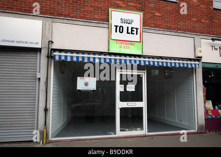 Leer-Shop in Pinner, Middlesex Stockfoto