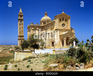 TA´Pinu Heiligtum, Pilgerstätte, Gozo, Malta, mediterran Stockfoto