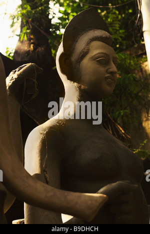 Statue der Göttin Durga, Kolkata, Westbengalen, Indien Stockfoto