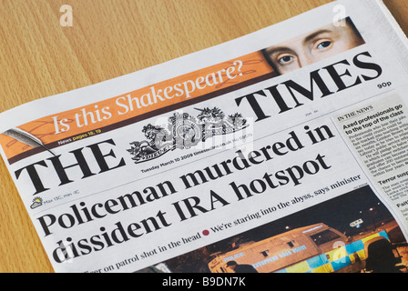 The Times Zeitung Stockfoto