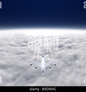 Airbus A 380 Oben über Der Wolkendecke Kreuzfahrt Mit 36000