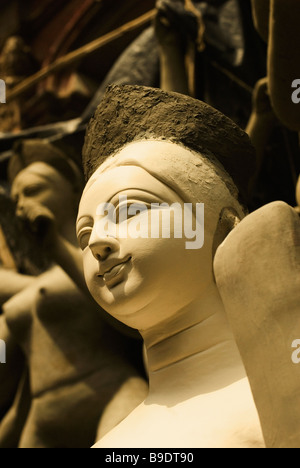 Statue der Göttin Durga, Kolkata, Westbengalen, Indien Stockfoto