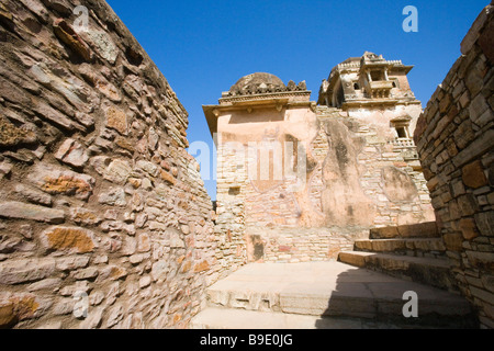 Ruinen eines Palastes Rana Kumbha Palast, Chittorgarh, Rajasthan, Indien Stockfoto