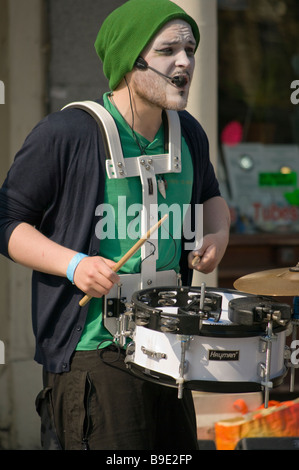 Straßenkünstler Musiker Busker Entertainer Brighton East Sussex England Stockfoto